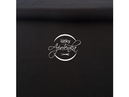 Teplákovina jednobarevná černá 280g