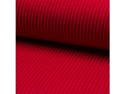 Náplet žebrovaný červený 2x35cm