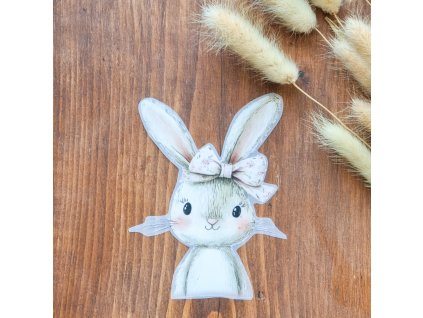 DTF Nažehlovačka ZAJÍČEK S MAŠLÍ 12cm