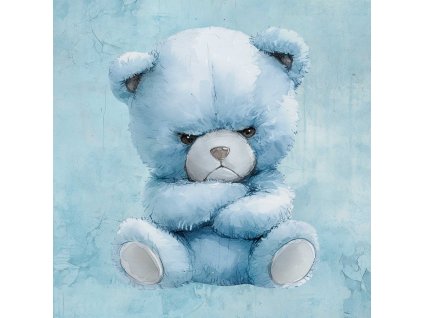ft panel grumpy bear blue