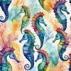 SEAHORSES BLUE