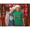 x mas t shirt mockup of two siblings hugging 30190