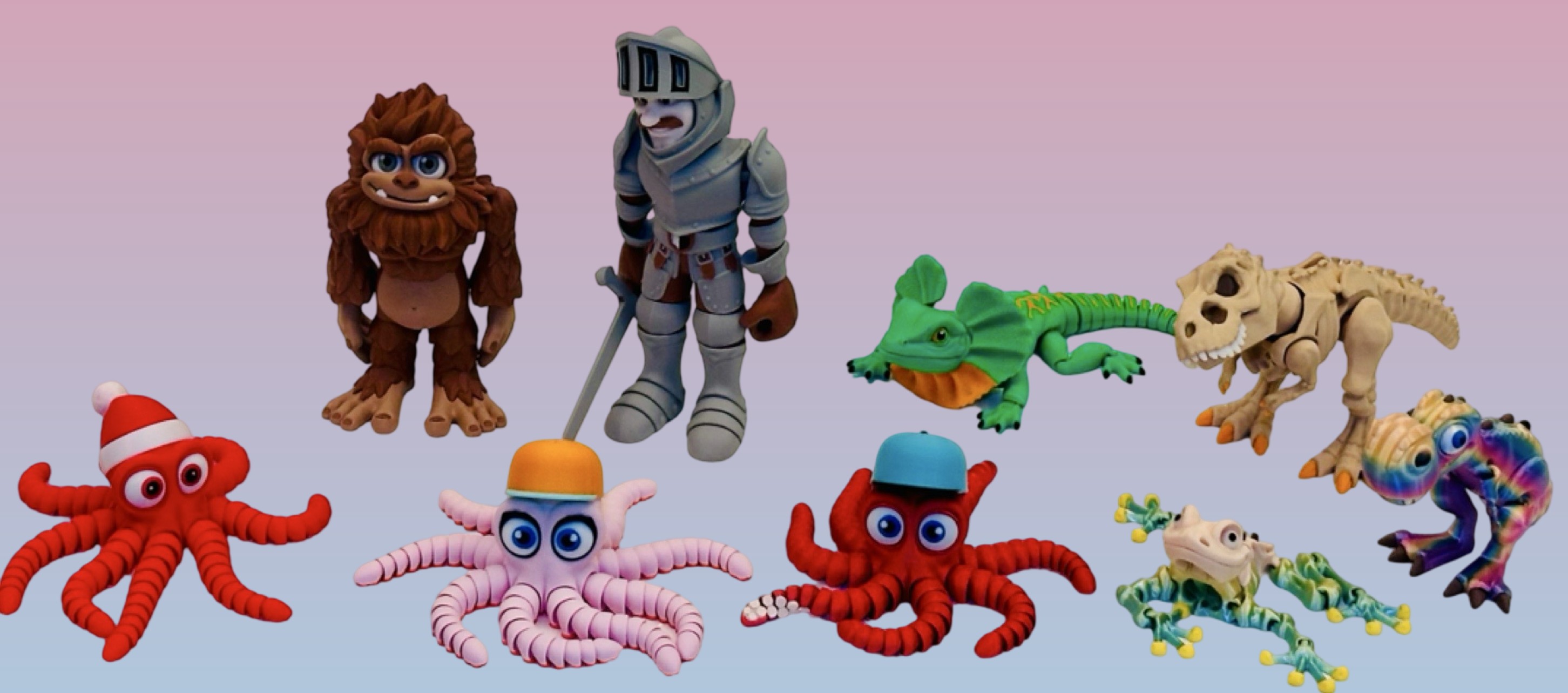 Hračky, organizéry, vianočné ozdoby - 3D tlač