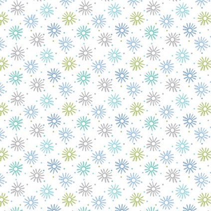Adorable Alphabet / 13022-84 / Modrofialové vrtuľky na bielej