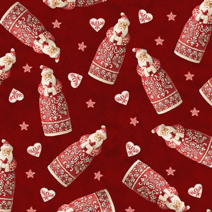 Nordic Noel / Mikuláš - SANTA / bordová