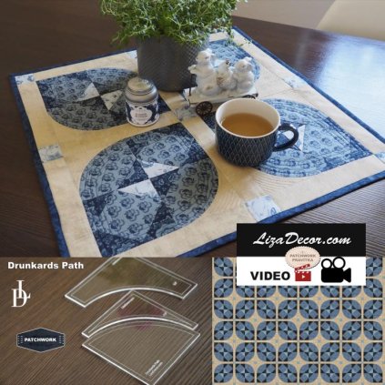 drunkards path opilcova cesta patchwork