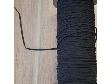 Guma 3mm plochá čierna balenie