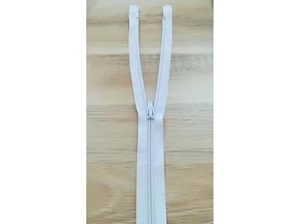 Zips odopínateľný biely 45cm