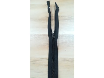 Zips odopínateľný čierny 12cm