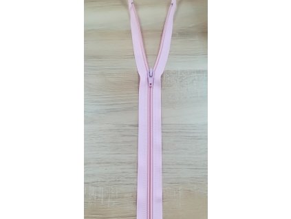 Zips odopínateľný svetlo ružový 50cm