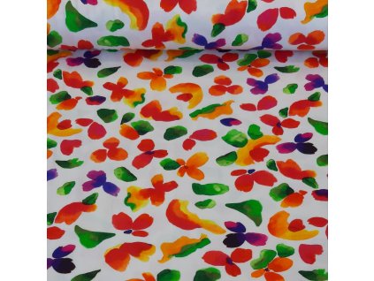 Úplet kvety na bielej