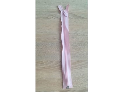 Zips odopínateľný ružový 30cm
