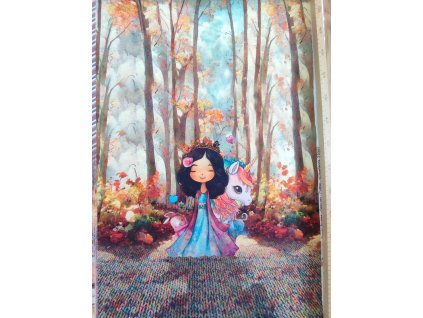 Trojpanel princezná a jednorožec