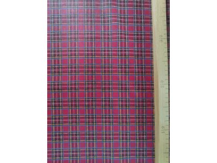 Bavlnené plátno káro