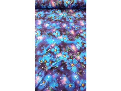 Úplet modré kvety obloha