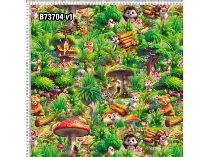 Úplet lesné zvieratká