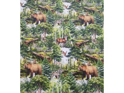 Teplákovina lesné zvieratá