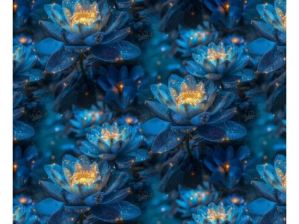 Teplákovina modré lekná