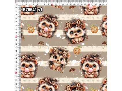 Teplákovina ježko prúžok