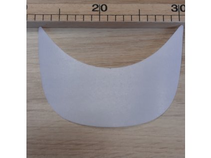 šilt veľký 7,5cm biely