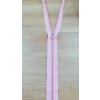 Zips odopínateľný svetlo ružový 50cm
