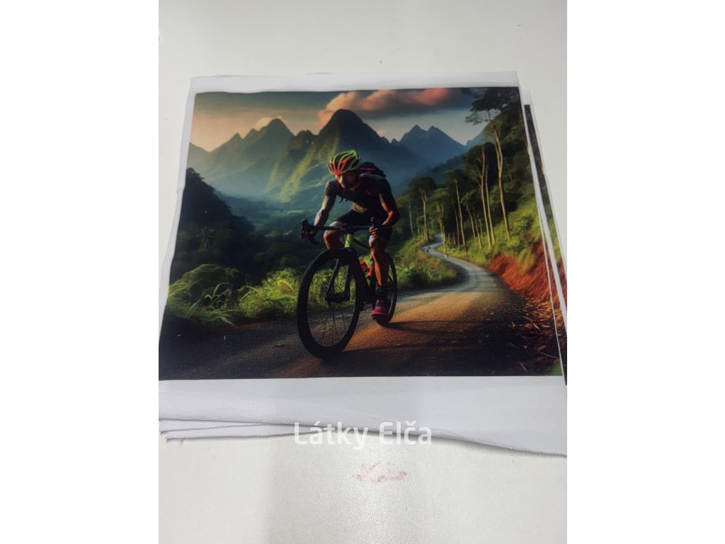 Panel teplákovina - cyklista 30x30