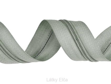 1078 zip spiralovy nekonecny pas 5mm svetle sedy