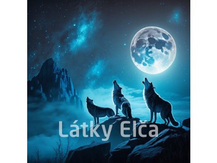 wilki na nocnym niebie 30x30 6 sztuk