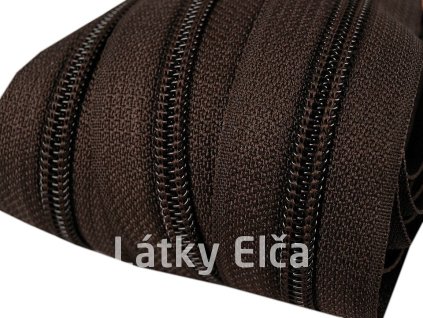 12106 1 zip spiralovy nekonecny pas 5mm tmave hneda