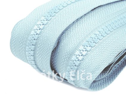 12573 1 zip kosteny 5 mm metraz svetle modra