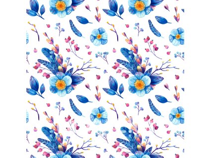 Blue seamless pattern 02