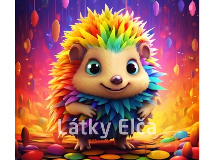 TSB00093 57 Cartoon Rainbow Hedgehog 20 Oz