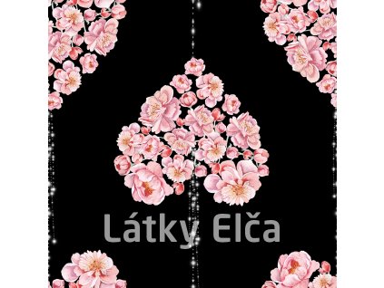 srdce květ v řetízku