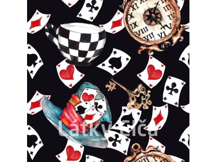 šálek čaje a karty