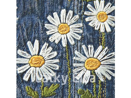 Kopretiny na jeans 1