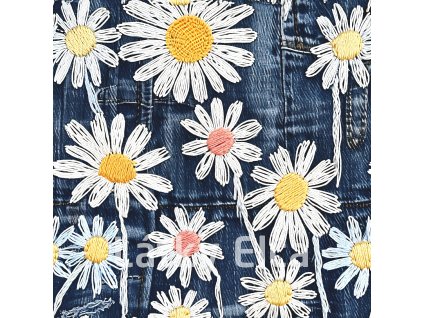 Kopretiny na jeans 5