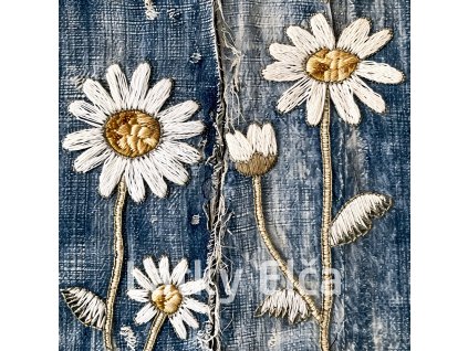 Kopretiny na jeans 6