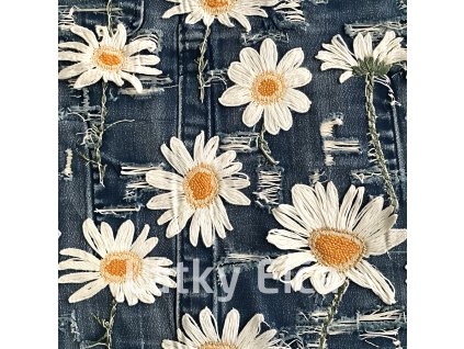 Kopretiny na jeans 8