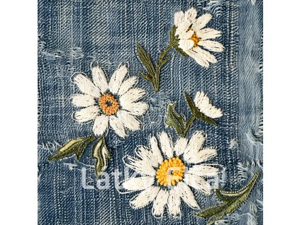 Kopretiny na jeans 17