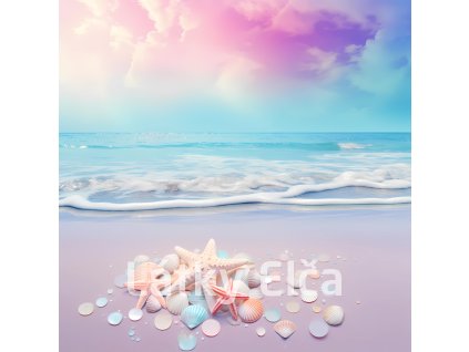 Panel kočárkovina - pláž pastelová 6