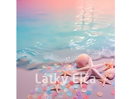 Panel kočárkovina - pláž pastelová 8