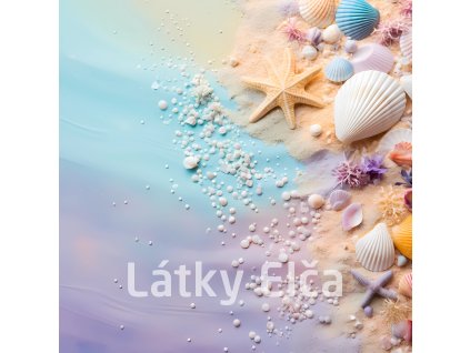 Panel kočárkovina - pláž pastelová 11