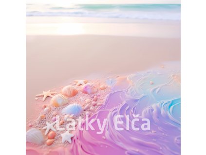 Panel kočárkovina - pláž pastelová 13