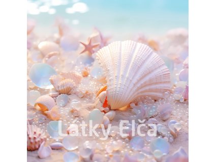 Panel kočárkovina - pláž pastelová 15