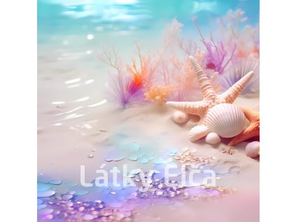 Panel kočárkovina - pláž pastelová 23