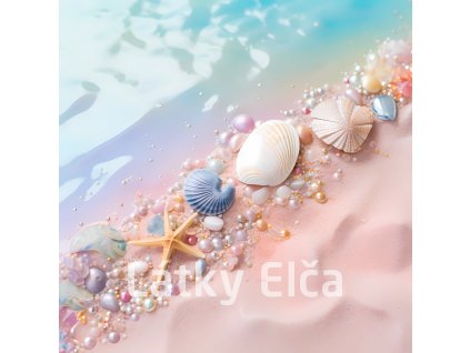 Panel kočárkovina - pláž pastelová 24