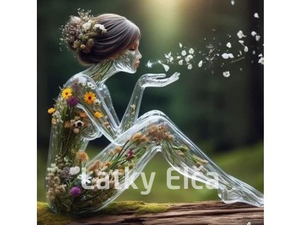 Panel kočárkovina - dívka jako květ