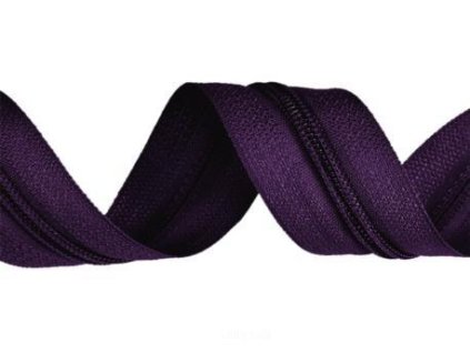 1723 zip spiralovy nekonecny pas 5mm tmave fialovy