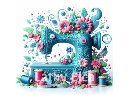 Panel kočárkovina - šicí stroj 1