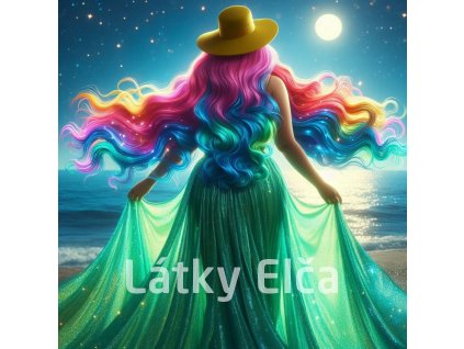 Panel kočárkovina - duhová dáma 1